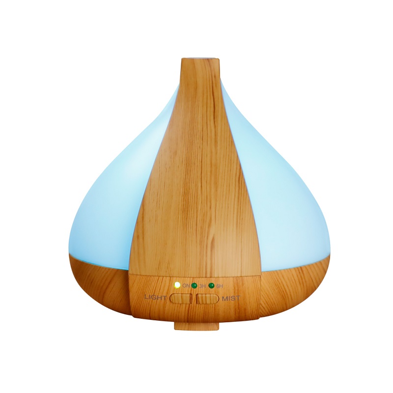 Wood Grain Ultrasonic Diffuser Portable Air Mist Humidifier Aromatherapy for Home Office Kids