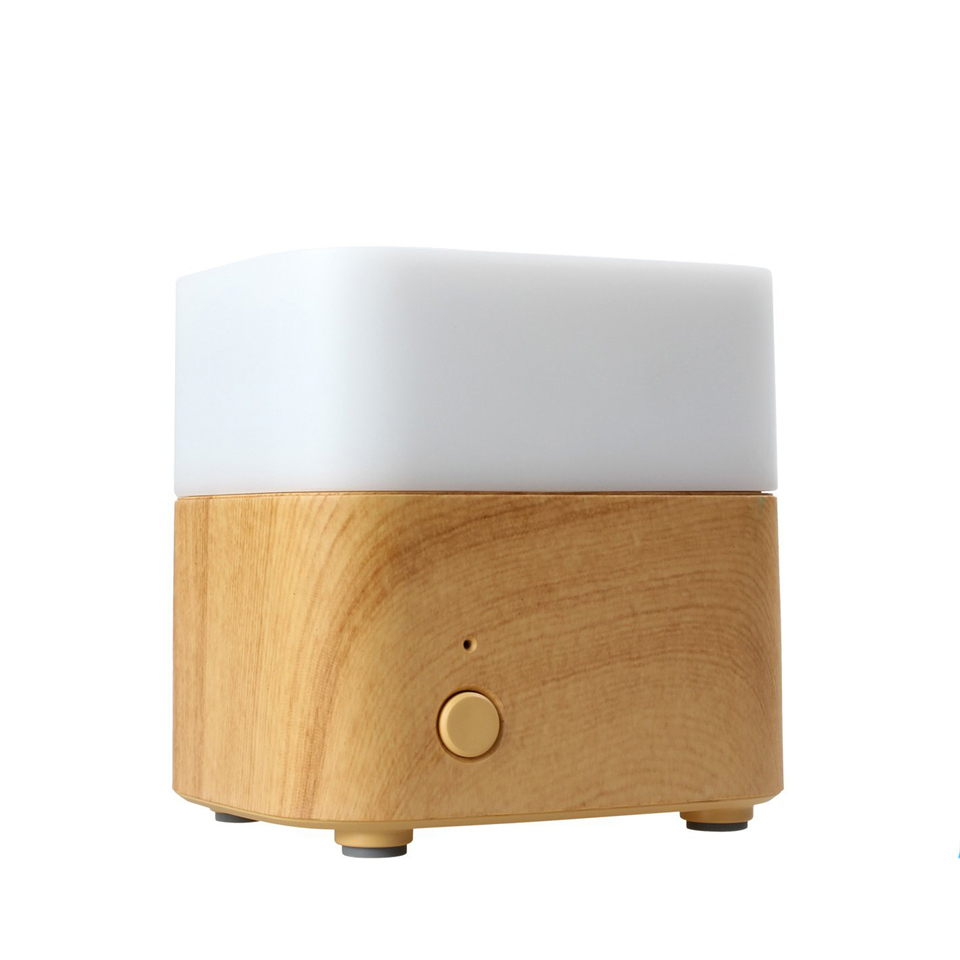 SPA Mini Home Aromatherapy Essential Oil Diffuser Ultrasonic Wood Grain Aroma Air Humidifier For Bedroom