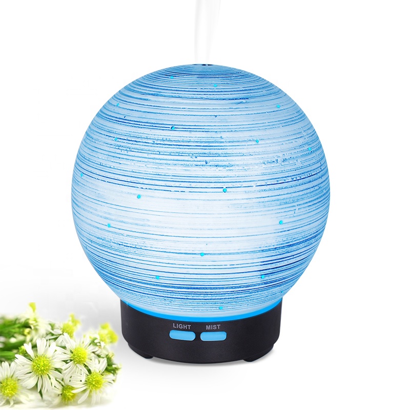New Design Ceramic Essential Oil Diffuser Ultrasonic Cool Mist Humidifier 100ml with BPA Free